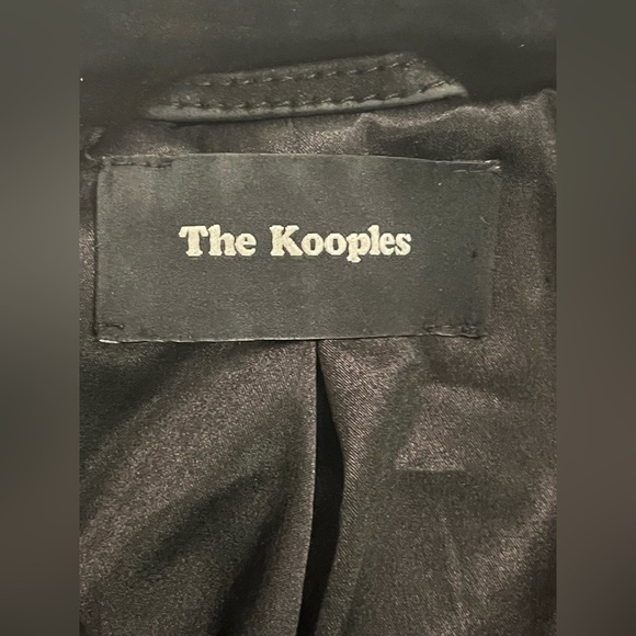 The Kooples Fringed Goat Leather Moto Jacket black suede - Picture 9 of 16